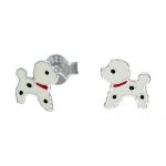 Aros Tamia perritos esmaltados